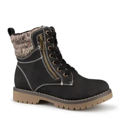 Amaterasu - Bottes d'automne noires Alberto pour filles