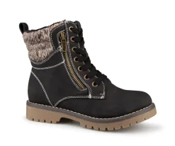 Amaterasu - Bottes d'automne noires Alberto pour filles