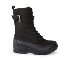 Aubree - Bottes d'hiver noires Chlorophylle pour femmes