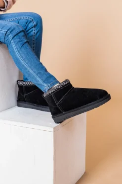 Bottes de neige basses en suède Alberto pour filles - SQUAD