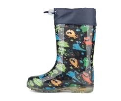Bottes de pluie Blue Rocky garçons avec lumières – JOOKIBA