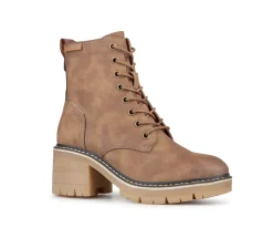 Bottillons à talon bloc Alberto pour femmes - WOIXIE