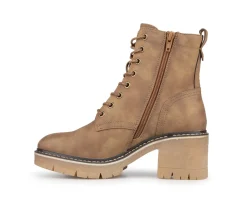 Bottillons à talon bloc Alberto pour femmes - WOIXIE