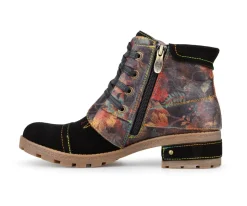 Bottillons en cuir imprimé Laura Vita pour femmes - PIONERO