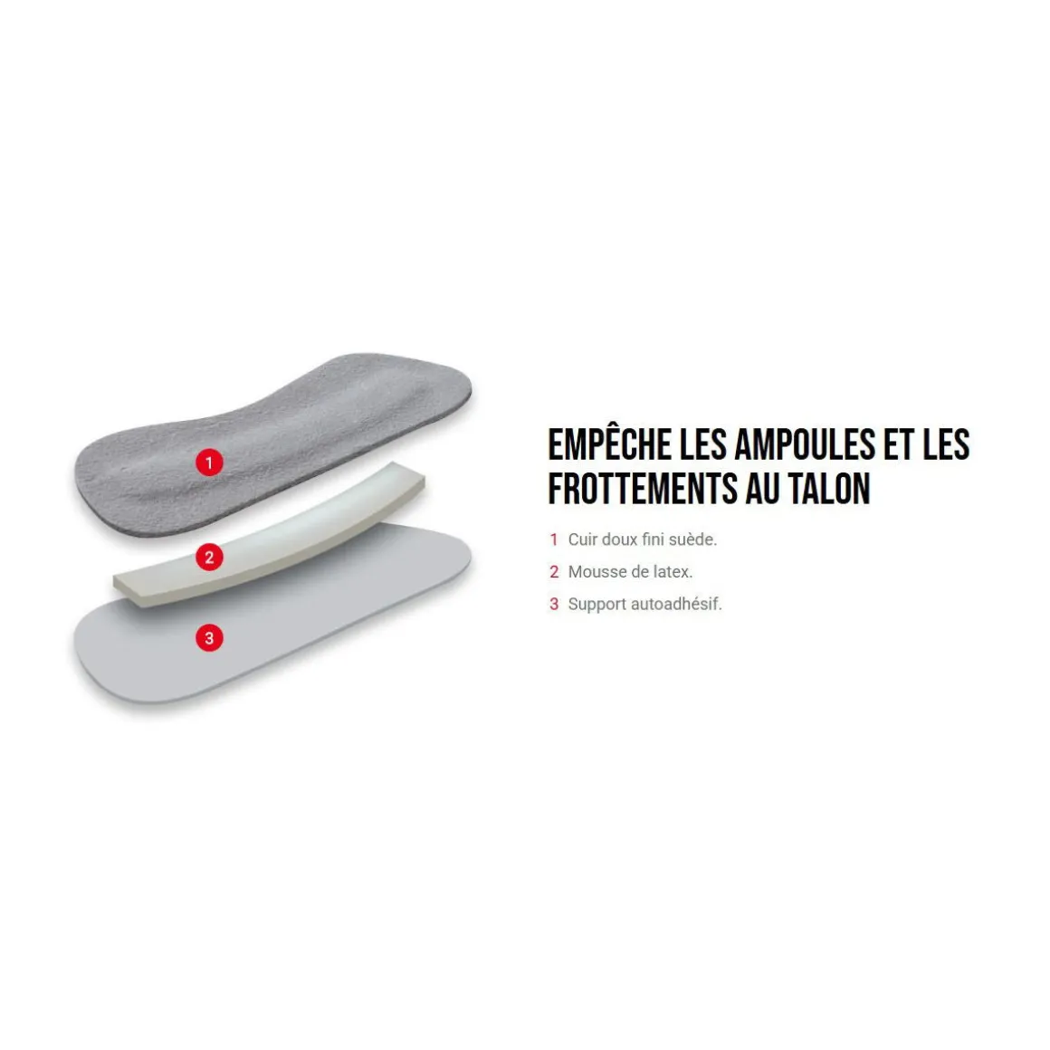 Coussinet talon en suède - GRIP FIT