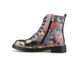 DANICKA - Bottillons courts à talon plat Laura Vita pour femmes