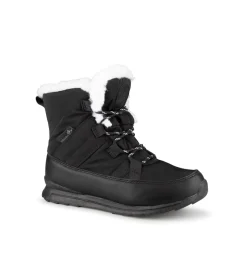 Fujisu - Bottes d'hiver noires Blue Rocky pour filles