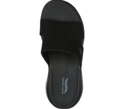 Go walk arch fit - Sandales noires confortables Skechers pour femmes