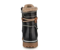 HYSOPE - Bottillons d'hiver lacés et crampons Manathan femmes