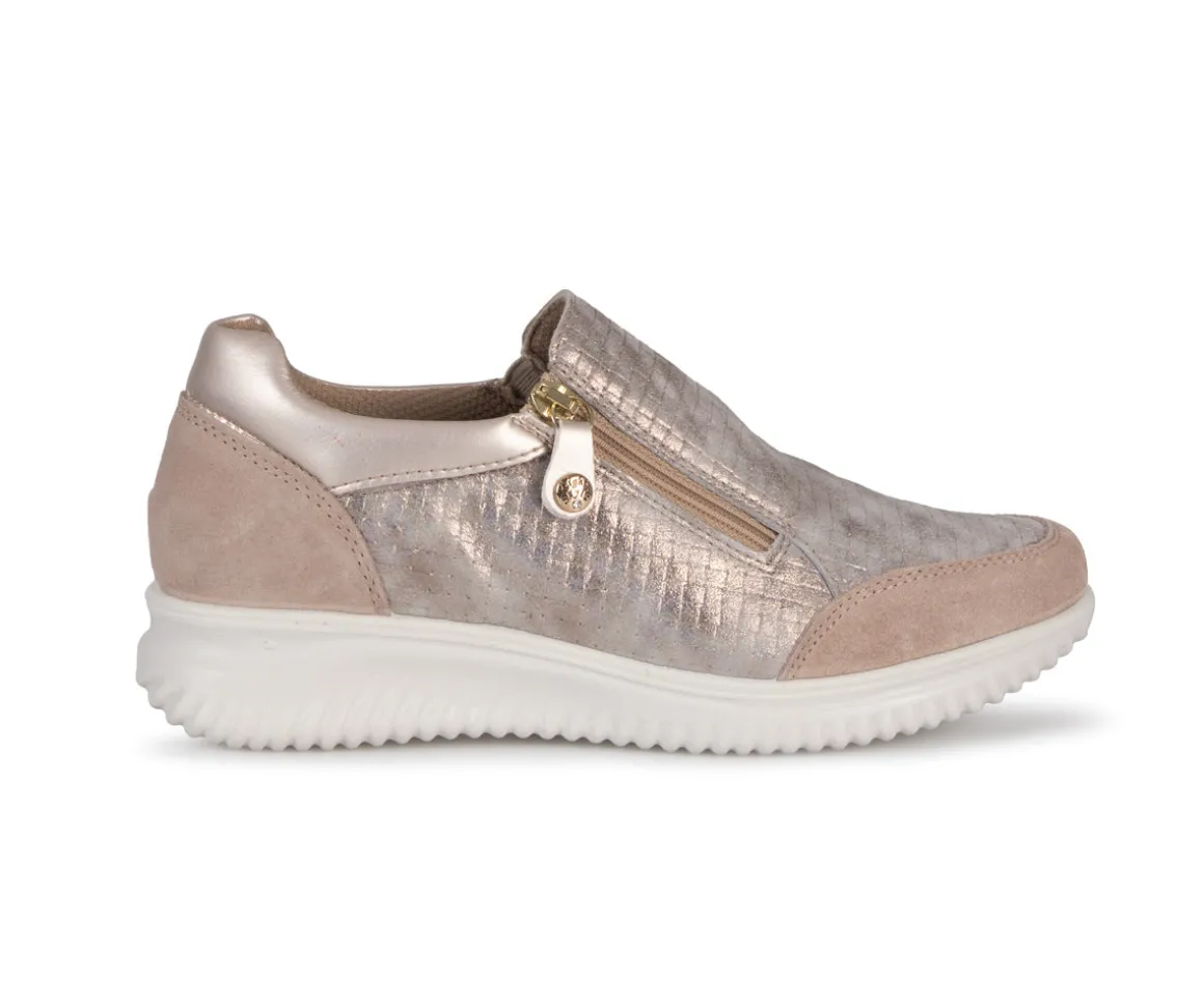 Kayla zip slip on - Flâneurs en cuir Imac pour femmes