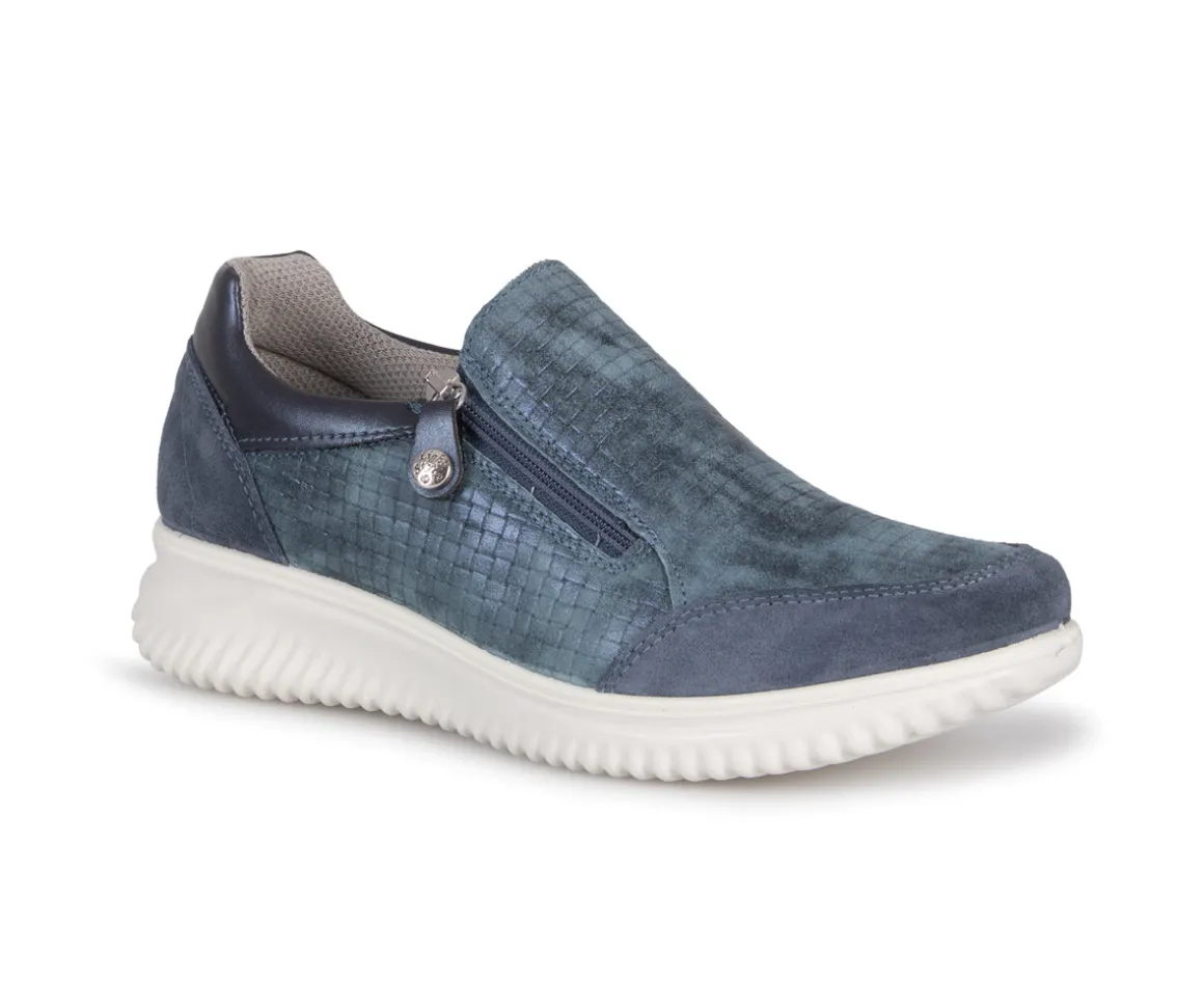 Kayla zip slip on - Flâneurs en cuir Imac pour femmes