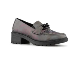 MAUDELINE - Flâneurs à carré haut Manathan pour femmes