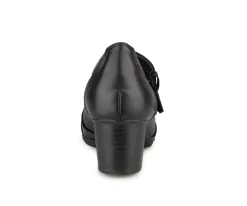 Myna - Chaussures noires à talon Ultime Confort pour femmes