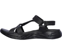 On the go 600 - Sandales sportive noires Skechers pour femmes