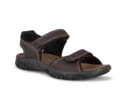 Pacific twin velcro - Sandales sports en cuir Imac pour hommes