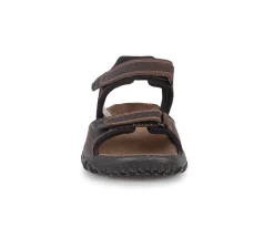 Pacific twin velcro - Sandales sports en cuir Imac pour hommes
