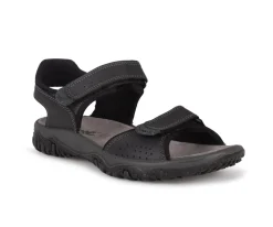 Pacific twin velcro - Sandales sports en cuir Imac pour hommes