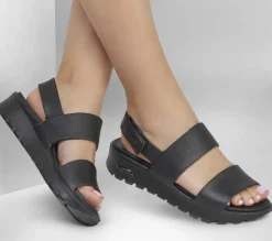 Sandales à talon compensé Skechers pour femmes - Foamies arch fit footsteps