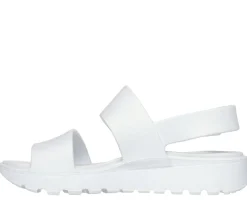 Sandales à talon compensé Skechers pour femmes - Foamies arch fit footsteps