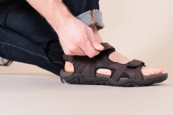 Sandales en nubuck Cliff pour hommes - SCORFANO