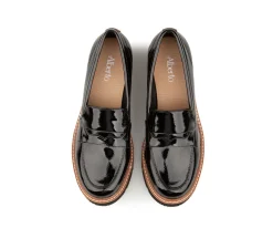 Soulier noir style mocassin Alberto pour femmes  - ESPOSITO