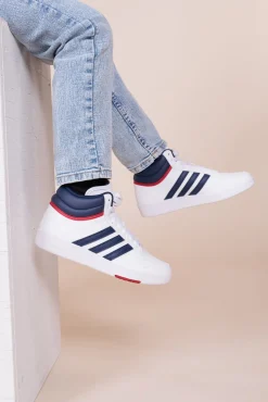 Souliers mi-hauts Adidas pour junior - HOOPS 4.0 MID