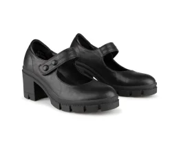 WEDNESDAY - Souliers noirs à talon Alberto pour femmes